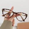 Fashion Cat Eye Glasses Anti-Blue Light Glasses Women Men Oversized Optical Eye Protection Ultra Light Eyeglasses UV400