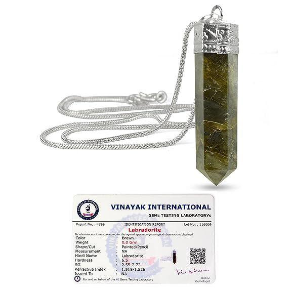 Подвеска-карандаш из кристалла Рейки с натуральным сертифицированным кристаллом качества AAA с сертификатом и металлической цепочкой для исцеления и кристаллическими лечебными драгоценными камнями