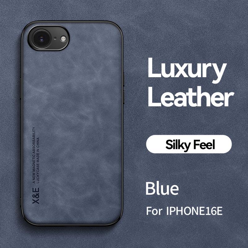 For iPhone 17e Case  Magnetic Leather Soft Phone Cases for iPhone 17 E  iphone 17e Silicone Back Cover Coque Fundas