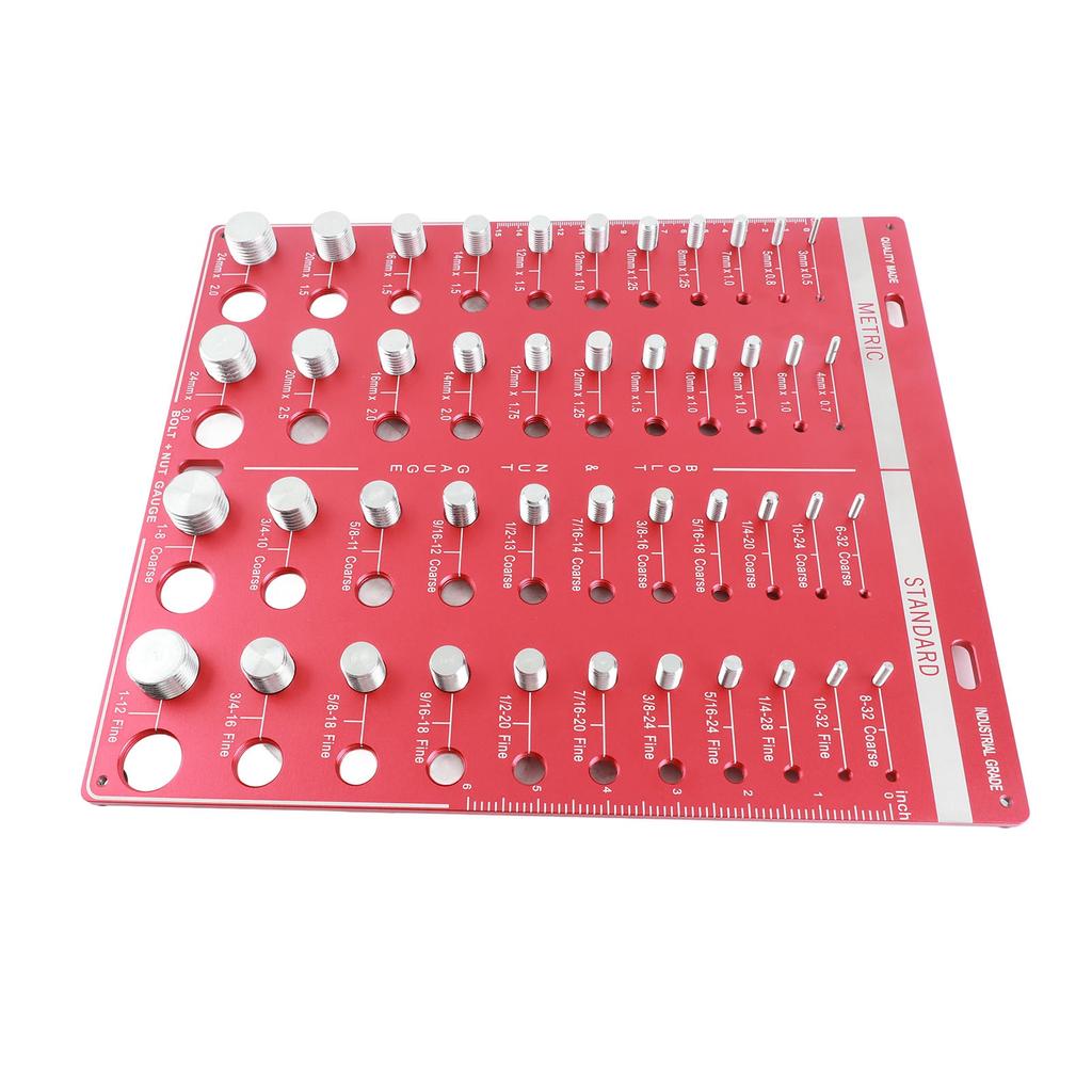 Шаблон для проверки резьбы гаек и болтов дюймовый метрический 44 размера Идентификатор калибра Шаблон Стандартная линейка