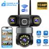 YOOSEE Ai APP Камера Уличная Водонепроницаемая HD 6MP WIFI IP CCTV Ночное Видение Двусторонняя Связь Умная Камера PIR Мобильное Отслеживание Трехлинзовая Камера