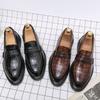 Мужские классические оксфорды в деловом стиле на плоской подошве, повседневная кожаная обувь, лоферы для вождения, свадебные туфли, мокасины в итальянском стиле