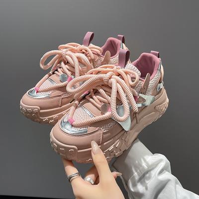 Женские кроссовки для бега, весна, осень, лето, спорт на открытом воздухе, модные кроссовки для девочек, вулканизированная обувь для бега, суперлегкие кроссовки для студентов