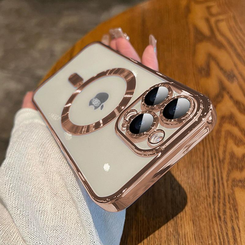 Роскошный Покрытие Магнитный Для Magsafe Чехол Для iPhone 15 14 13 12 11 16 Pro Max Plus Беспроводная Зарядка Ударопрочный Чехол Аксессуары