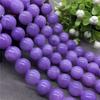 Natural Stone Gemstone Dark Purple Chalcedony Loose Beads for Bracelet Necklace Beads
