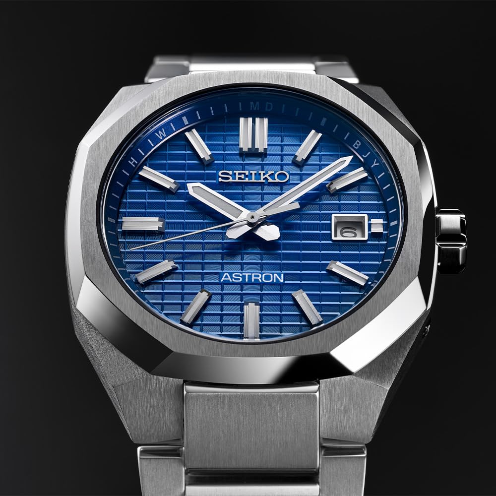 SEIKO ASTRON SBXY061 Мужские синие часы на солнечной батарее с радиоконтролем, чистый титан
