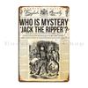 Retro Jack The Ripper Newspaper Metal Plaque Poster  Vintage Tin Sign for Garage Pub Kitchen Home Decor  Wall Art Prints Deco