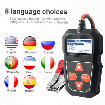 KONNWEI KW208 12V Тестер нагрузки автомобильного аккумулятора Профессиональный анализатор автомобильного генератора переменного тока - форма сигнала
