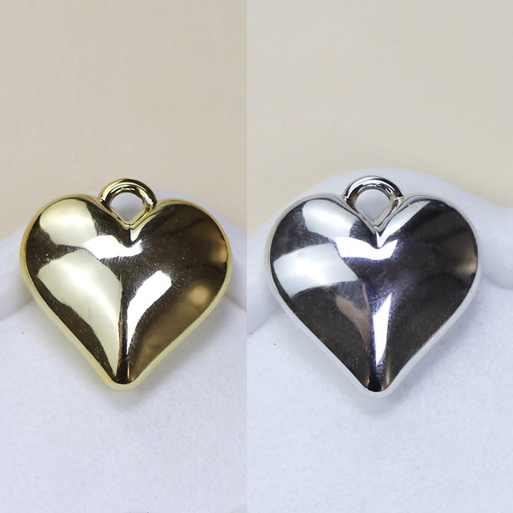 10x Глянцевый кулон в форме сердца Сладкий крутой шарм в виде сердца с отверстием DIY Ожерелье для изготовления ювелирных изделий Шарм-брелок для рюкзака