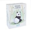 Peluche - doudou &amp; compagnie - panda &amp; bébé - blanc - 25/34 cm