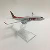 16 см Литой Металл Корея Авиакомпания T Way B737 Модель Самолета Игрушка для Домашнего Декора Подарок Витрина Коллекция