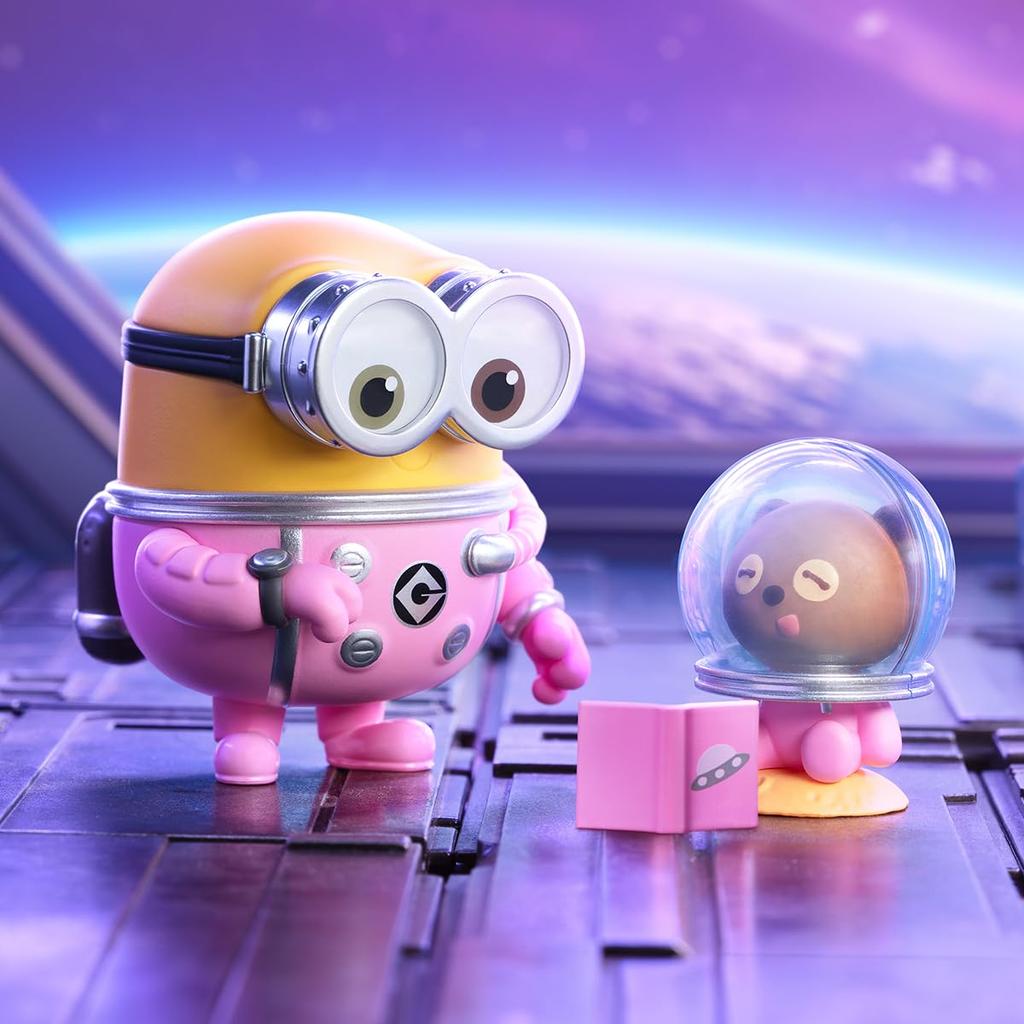 POP MART Minions Bedtime Stories by Bob and Tim Series Pop Mart Gachapon Blind Box Figure Plastic Model Premium Toy PVC Soft Vinyl Original Character