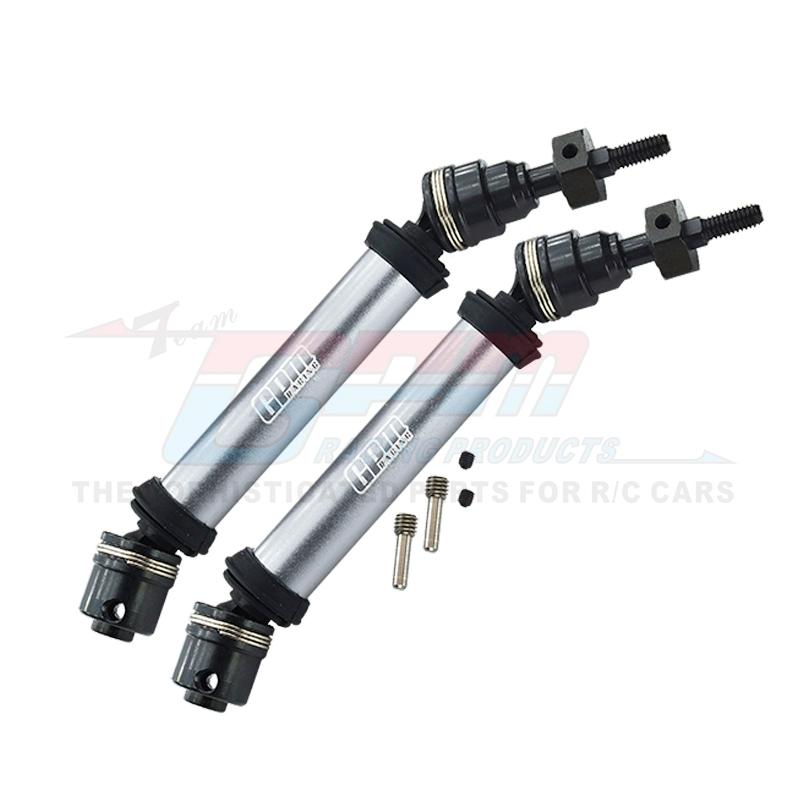 GPM Metal Aluminum Front Drive Shaft Assembly Front CVD Universal Joint 6851A 6851R 6851X for 1/10 Rustler Hoss Stampede 4X4 VXL
