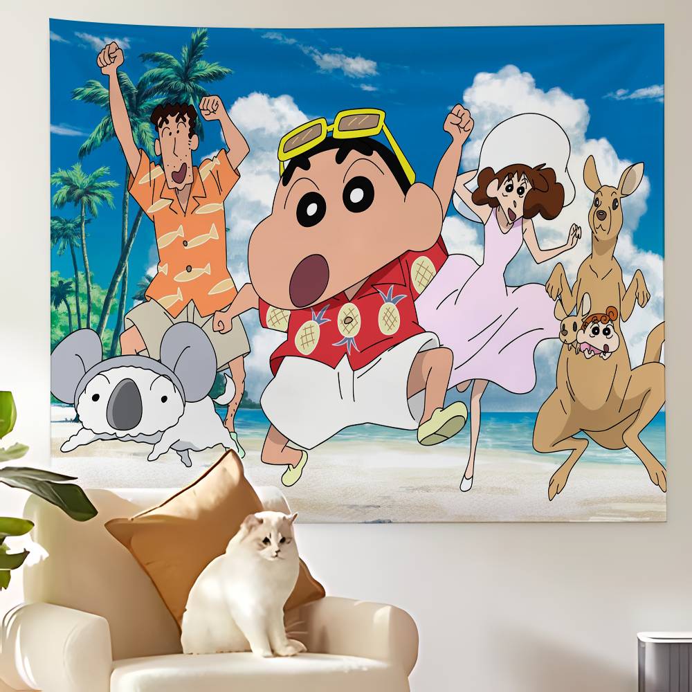 CCrayon SShinchan Tapestry Customizable Tapestries Of Various Styleswall Hangings Celebrity Photo Printingwall Hangings
