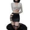 Сексуальное женское белье Сексуальное с длинными рукавами Маленькая грудь Бедра Юбка Секретарская форма Соблазн Ночной клуб Косплей Женский