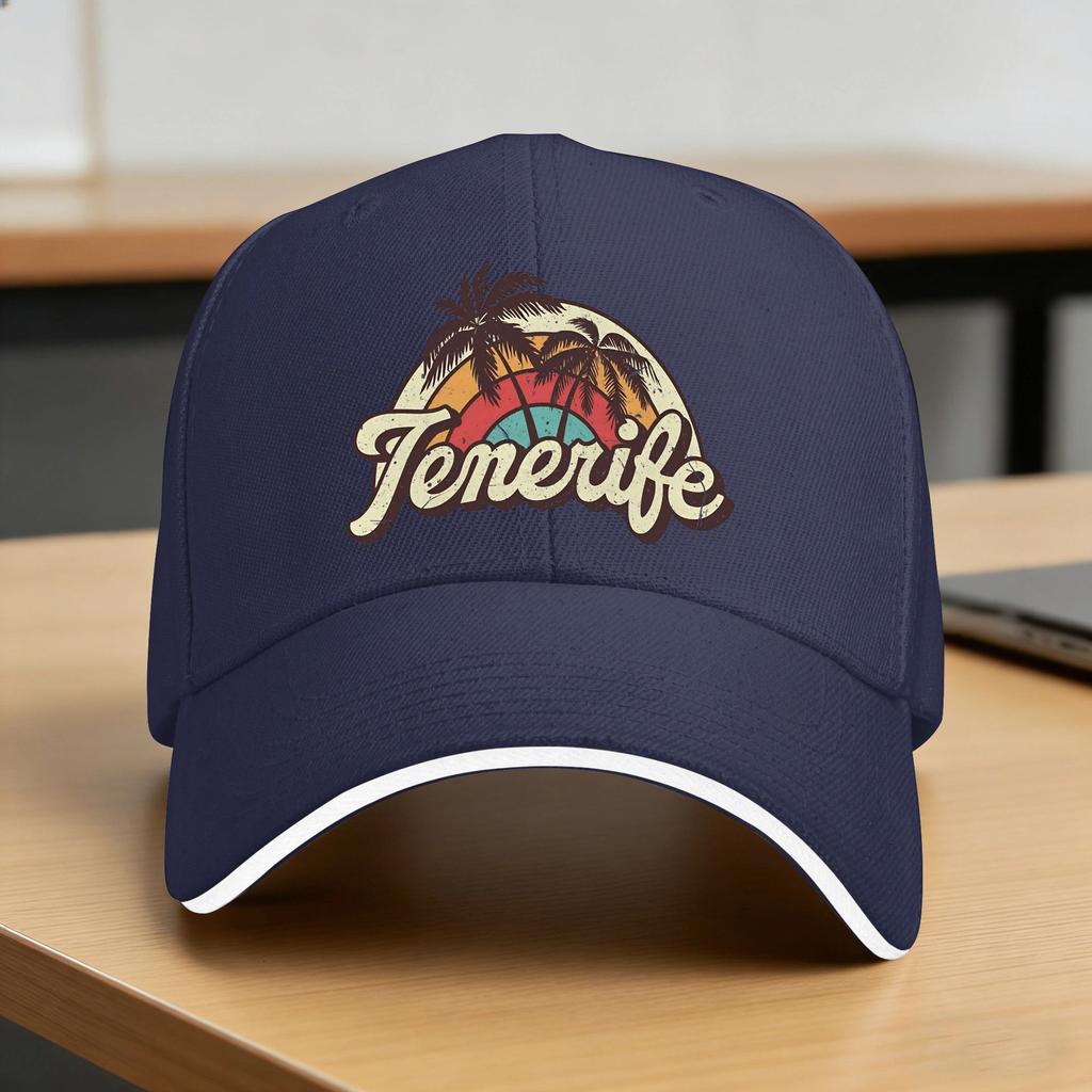 Tenerife Sun Baseball Cap Summer Unisex Women Print Hip Hop Hats Wholesale Casual Outdoor Sport Baseball Caps