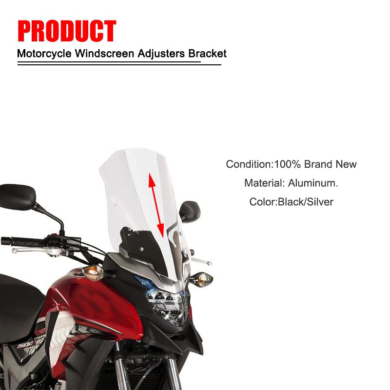 CB500X Регуляторы ветрового стекла мотоцикла Кронштейн лобового стекла с ЧПУ подходит для HONDA CB 500X CB500 X 500X 2017-  