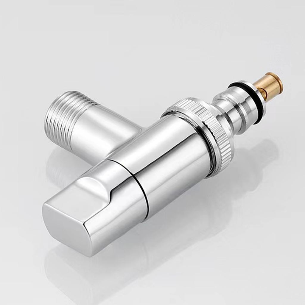 Кран для стиральной машины Угловой клапан Кран для швабры Серебристый Матовый черный Серый Выход холодной воды Цельная латунь Садовая раковина