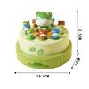 Electric Pop-up Turntable Toys with Music Cartoon Rotating Frog Catcher Toys with Nets Musical Launching Rotating Game Kids Toys