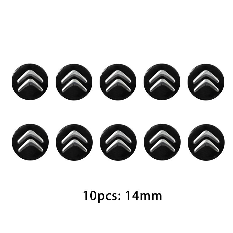 14mm Sticker Car Remote Key Emblem Badge Radio Button Sticker for Citroen C1 C4 C3 C5 C8 DS3 DS5 DS4 Berlingo Picasso Xsara aos123