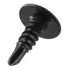 100pcs Carbon Steel Self Tapping Screws Black Self-Tapping Screws Fast Phillips Head