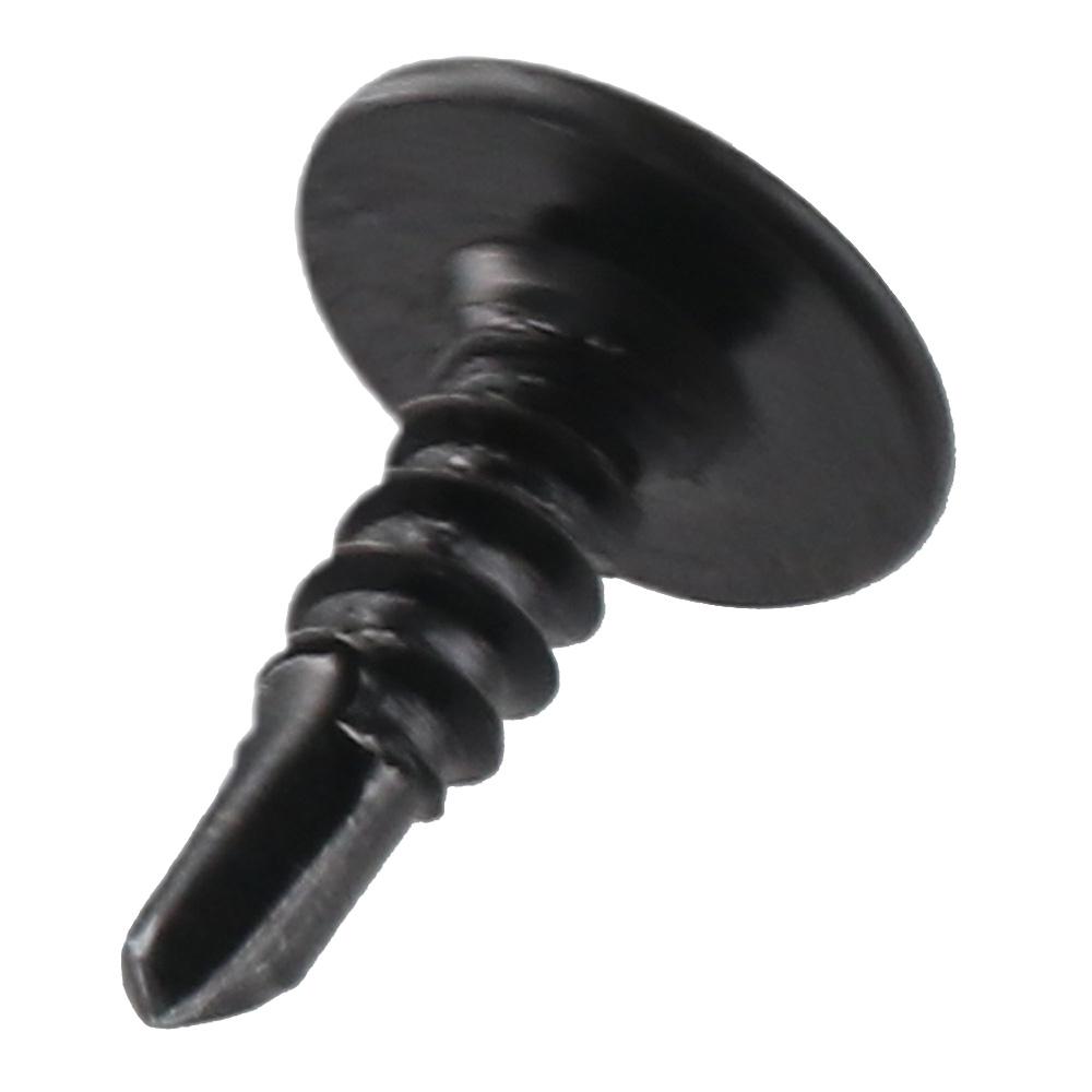 100pcs Carbon Steel Self Tapping Screws Black Self-Tapping Screws Fast Phillips Head