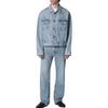 Fear of God Essentials Классическая джинсовая куртка Классический синий Унисекс Верхняя одежда 202SP264431F