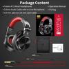 OneOdio Wired Headphones A71 Red DJ Monitor Closed-Back Dual 3.5mm Jack Gaming Music Instrument Practice Home Recording DTM Calls