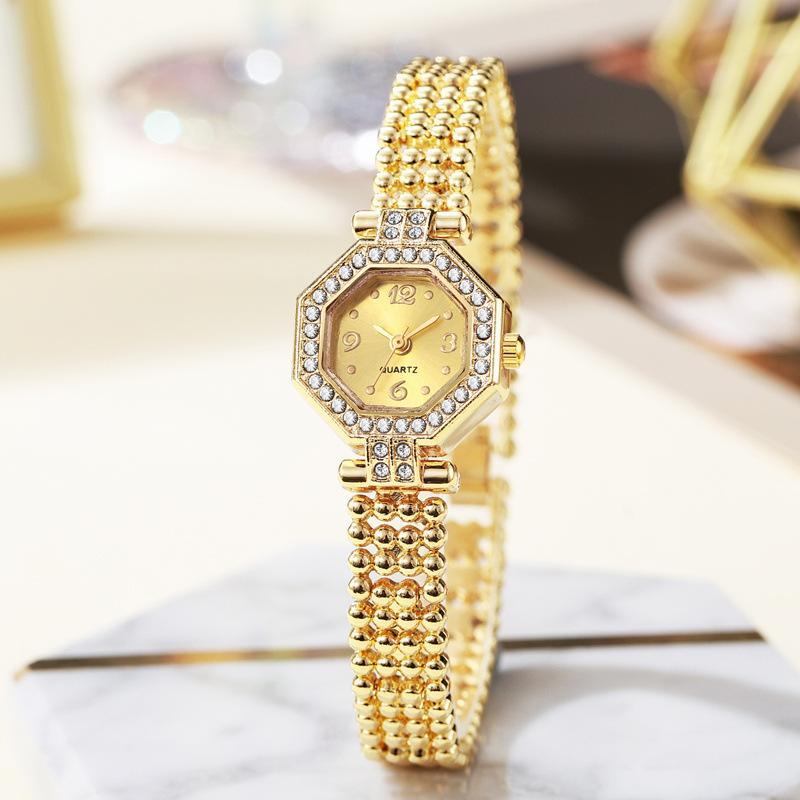 Ladies Watch Light Luxury High-End Trend Octagon Retro Temperament Quartz Watch
