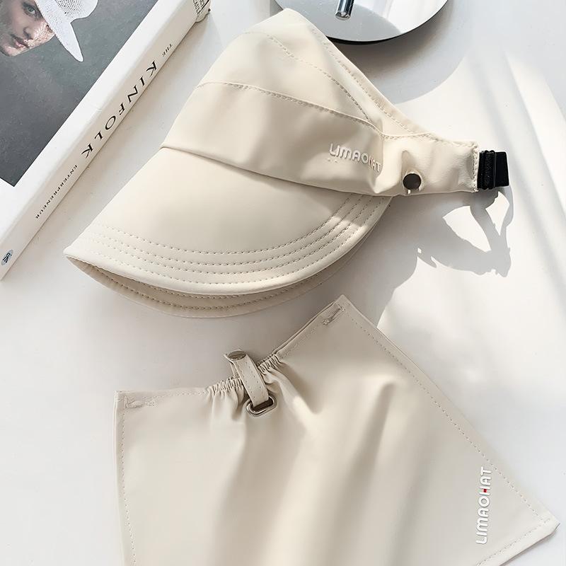 Чжао Рут усовершенствованная версия той же самой шляпы-ведра с пустым верхом, женская летняя шляпа с защитой от ультрафиолета, солнцезащитный козырек, солнцезащитная шляпа с шейным ремнем