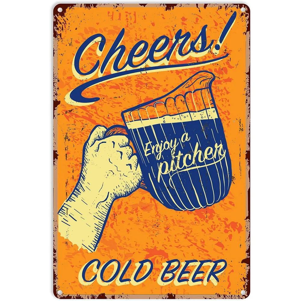 I Beleive In Have Another Beer Metal Tin Signs Posters Plate Wall Decor for Bars Man Cave Cafe Clubs Retro Posters Plaque