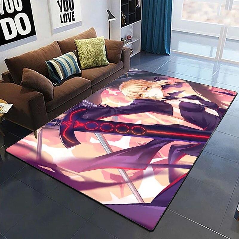 Fate Cartoon HD ковер с принтом, домашний ковер, детская комната, гостиная, стул, прикроватный современный простой напольный коврик, кавайный ковер