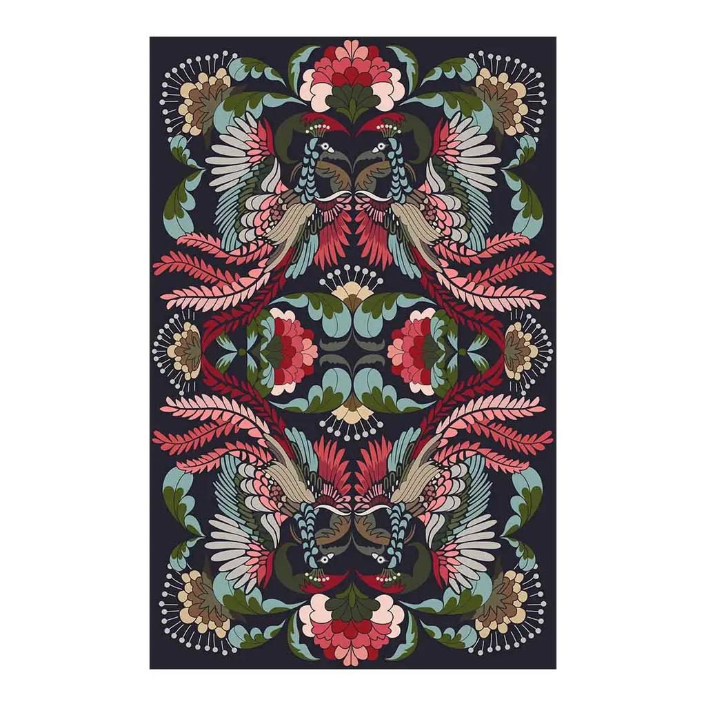 Французский винтажный ковер с цветочным узором, ковры в стиле легкой роскоши для спальни, дома, нескользящий коврик для пола, большой ковер для гостиной, моющийся ковер