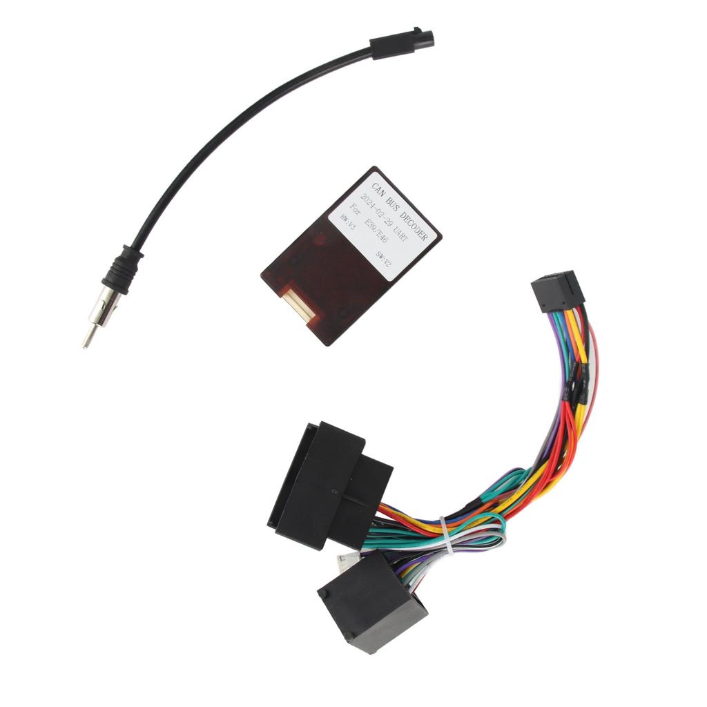 Car Power Cable Audio Wiring Harness Adapter with Canbus Box Replacement for F30 F10 X5 E46 E39 E53