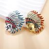 Creative Indian Brooches Pin Casual Suit Badges For Women Clothing Coat Accessries Gifts