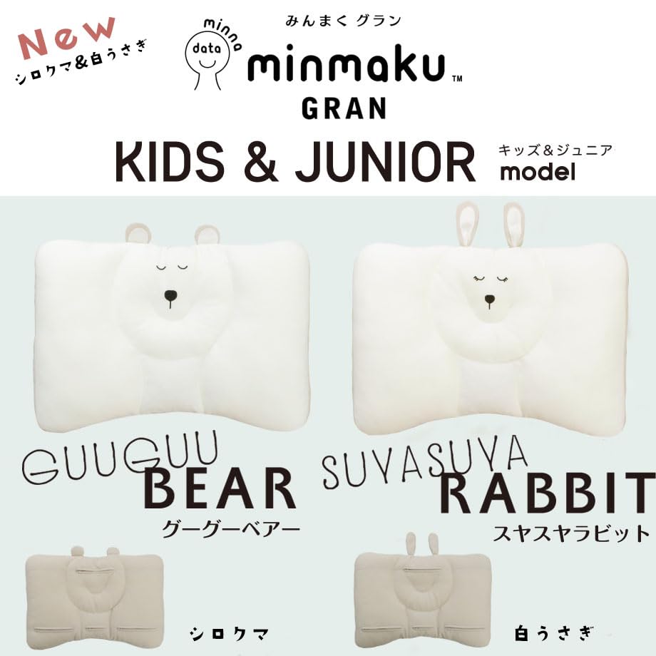 Minmaku Grand Kids Junior Minmaku Washable 35 x 50 см Junior Pillow Bear Создан на основе данных 1 миллиона человек и (Полярный (ФБА))