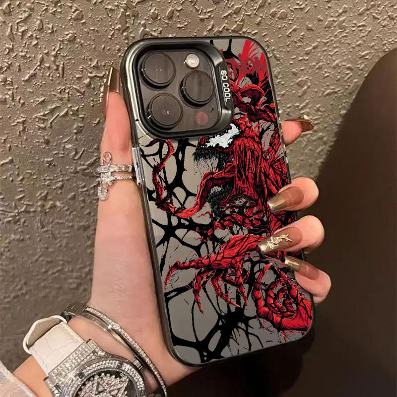 Terrifying Marvel Venom Phone Case For iPhone 11 12 13 14 15 16 17 Pro Max 16e 17E 17 Air Plus Mini Shockproof Fundas Back Cover