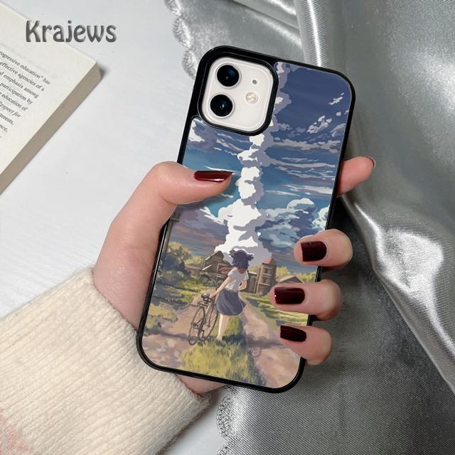 Аниме Природный Пейзаж мягкий Чехол для Телефона для iPhone 17 Air 16 15 14 plus 12 13 pro max coque Чехол Fundas