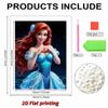 Disney Русалочка DIY Жемчужное Искусство для Ариэль Ручной Работы Подарок Подходит для Украшения Стен Идеально Подходит как для Дома, так и для Офиса