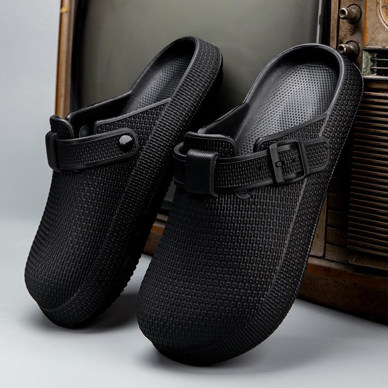 Лето 2025 новые уличные пляжные дышащие нескользящие удобные сандалии-баотоу из ЭВА для пар, горячие продажи