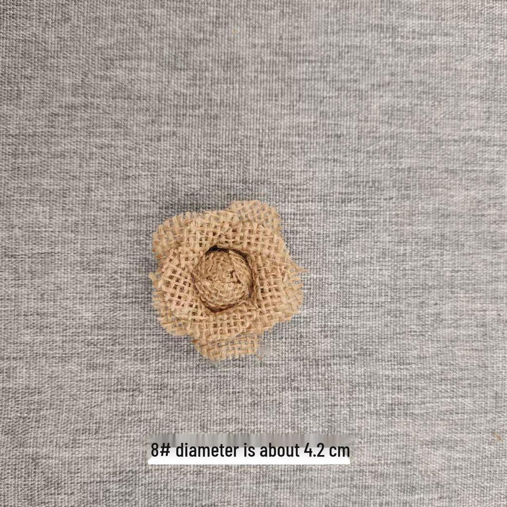 Льняная цветочная корзина ручной работы: 3D-украшение для шляпы в виде розового банта для поделок своими руками и в детском саду