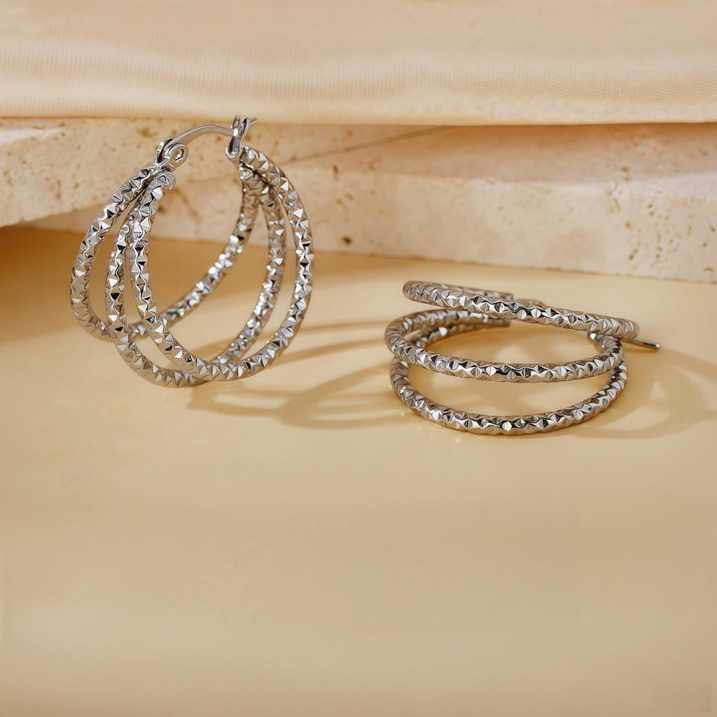 Серьги-косички из титановой стали 2025 года - Легкая роскошь, Новый стиль