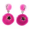 [G0464] - Pink 'Starry Night' Designer Earrings