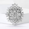 Luxury Court Style Alloy Rhinestone Brooch Exquisite Temperament Women'S Coat Dress Corsage Jewelry Pin