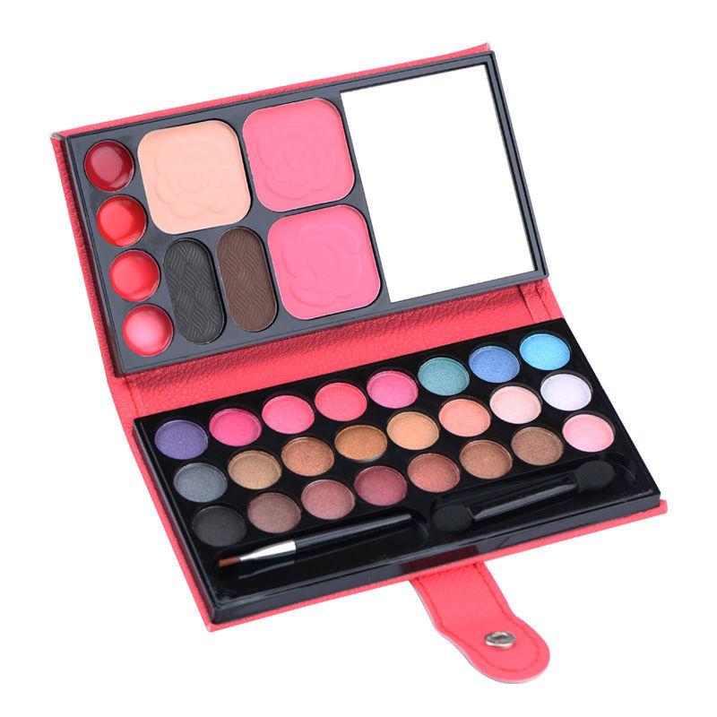 Makeup Box  Pearlescent Blush  Red Lips  Mud Eyebrows  Powder Compact  Eyeshadow Palette  Stage Performance on Children's Day