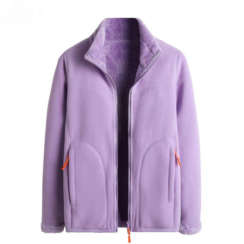 Большие размеры осень-зима женские бархатные и утолщенные теплые пальто на молнии модная свободная повседневная флисовая куртка M-4XL