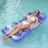Durable Inflatable Water Floating Bed For Adults Extra Thick PVC Material Leaf Design Pool Mat