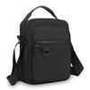 Men's Casual Messenger Sling - Small Oxford Crossbody Bag with Multiple Zipper Pockets