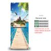 28 Styles For Choice Beach Scenery Refrigerator Sticker Peel and Stick Waterproof Double Door Freezer Cupboard Decor Art Mural