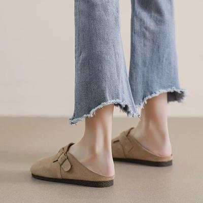 Популярные тапочки Baotou Birken Женская обувь 2025 Новые весенние балетки Doudou Универсальные ленивые туфли-одинарки на плоской подошве